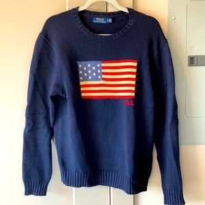 Classic American Flag Sweater